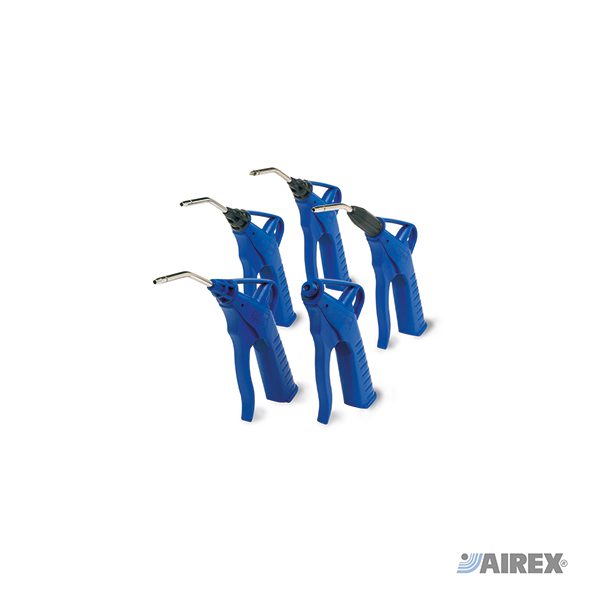 Pistola per soffiaggio Cejn serie 208 con corpo blu ergonomico ad alta portata per uso intensivo. AIREX