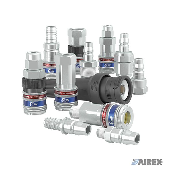 Rubinetti e innesti rapidi di sicurezza Cejn serie 315 eSafe ad alte prestazioni per aria compressa. AIREX
