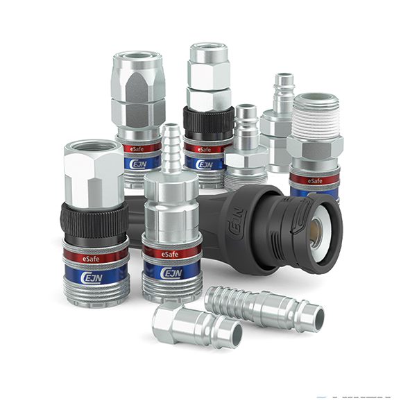 Rubinetti e innesti rapidi di sicurezza Cejn serie 320 eSafe ad alte prestazioni per aria compressa. AIREX