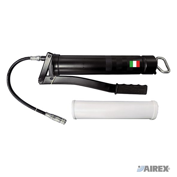 Ingrassatore manuale professionale con tubo flessibile per cartucce di grasso sigillate. AIREX