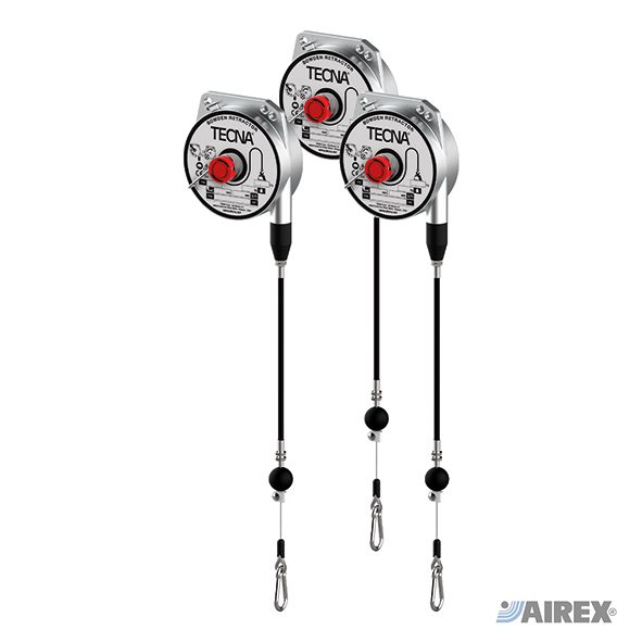 Bilanciatori professionali Tecna Bowden Retractor corsa 2000mm portata 6/8Kg. AIREX