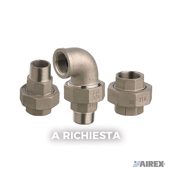 Bocchettoni di giunzione a bassa pressione 150LBS per installazioni idrauliche che richiedono manutenzione facile. AIREX