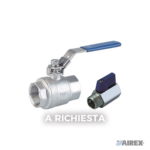 Valvole a sfera a bassa pressione 150LBS con leva e a farfalla per l'intercettazione sicura dei flussi. AIREX