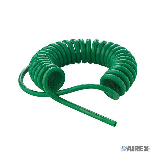 Spirale in poliuretano CEJN verde antifiamma specifica per aria respirabile. AIREX